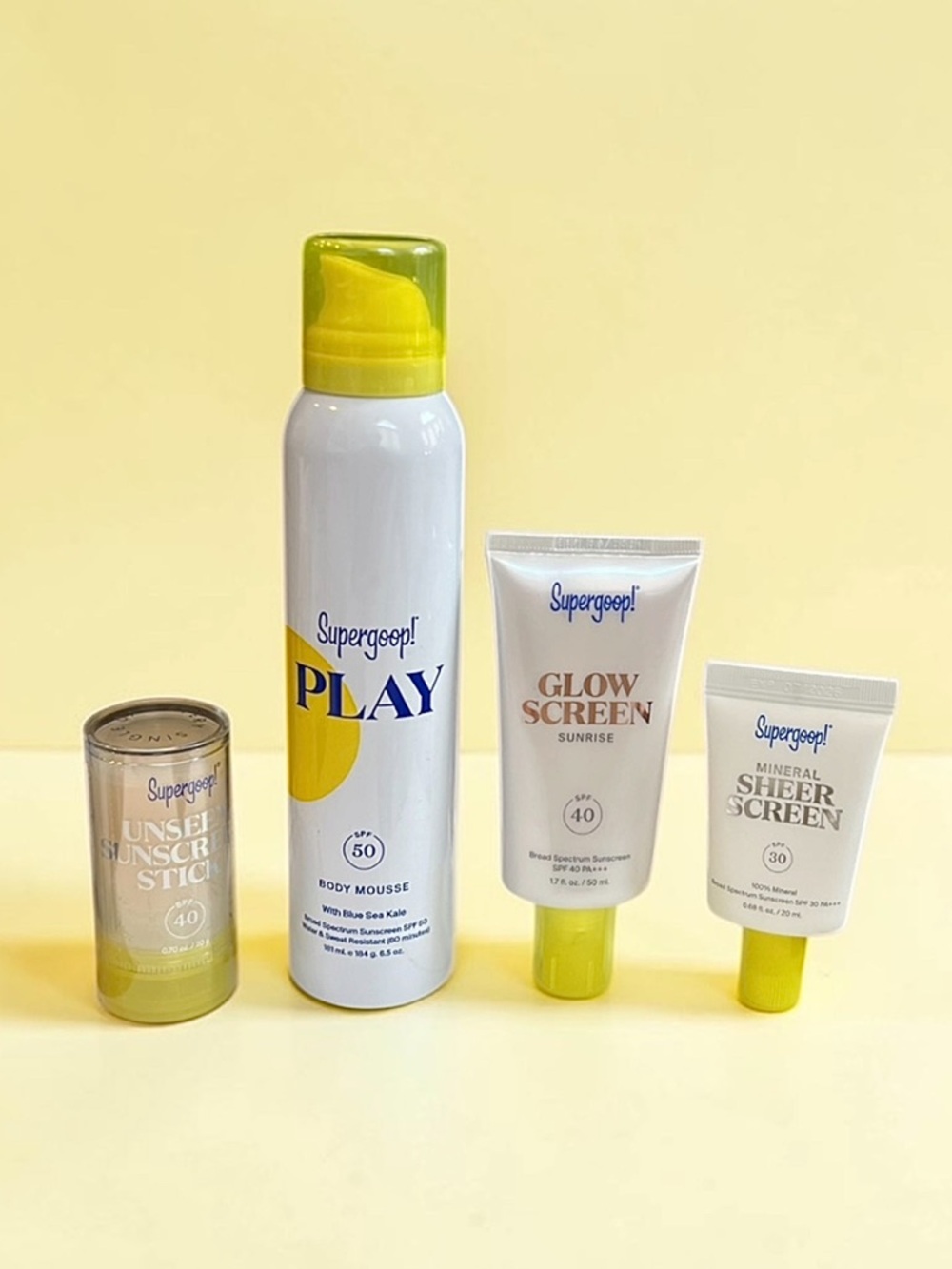 Supergoop! 4 X Sunscreen Bundle: all new! MSRP $130!